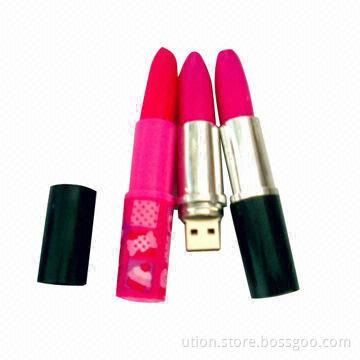 New arrival lipstick-shaped USB flash drive with real capacity